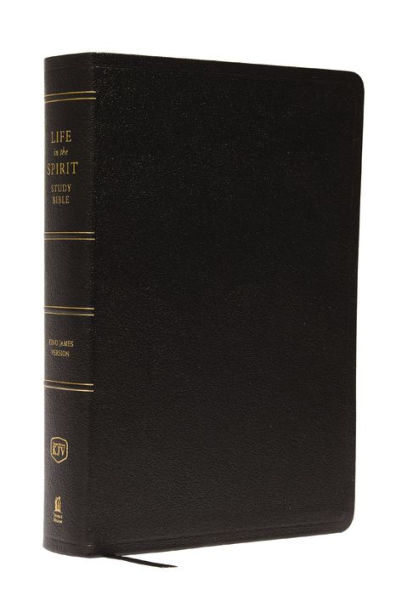 KJV, Life in the Spirit Study Bible, Genuine Leather, Black, Thumb Indexed, Red Letter: Formerly Full Life Study