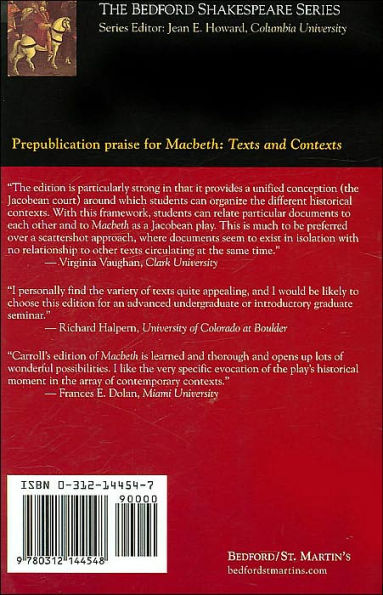 Macbeth: Texts and Contexts / Edition 1