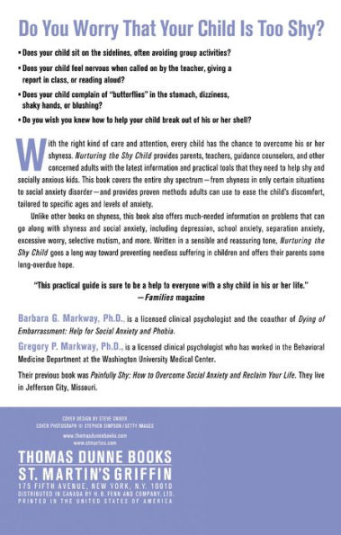 Nurturing the Shy Child: Practical Help for Raising Confident and Socially Skilled Kids Teens