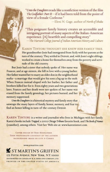 Unto the Daughters: The Legacy of an Honor Killing in a Sicilian-American Family