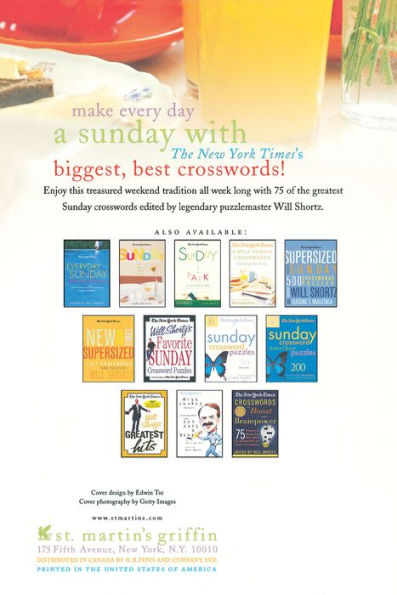 The New York Times Sunday Brunch Crosswords: From the Pages of The New York Times