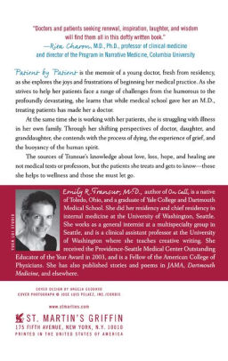 Patient by Patient: Lessons in Love, Loss, Hope, and Healing from a Doctors Practice