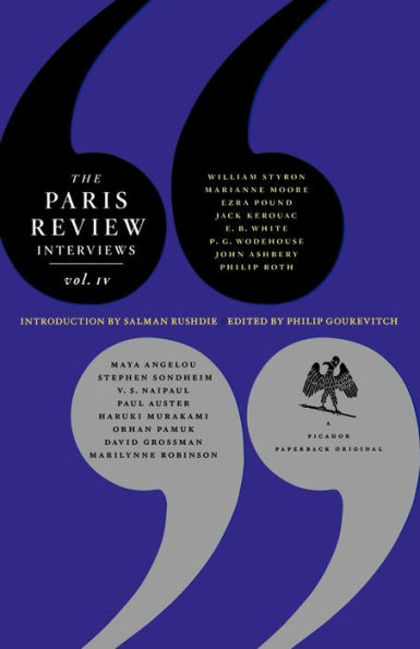 The Paris Review Interviews, IV