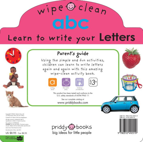 Wipe Clean: Letters