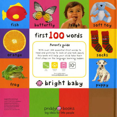 First 100 Words (Bright Baby Series) by Roger Priddy, Board Book ...