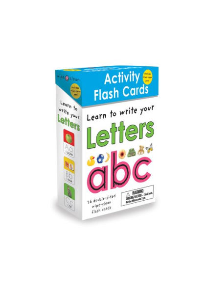 Wipe-Clean: Activity Flash Cards Letters: 26 double-sided wipe-clean flash cards -- includes pen!