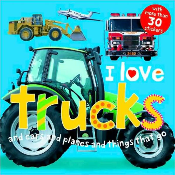 I Love Trucks Sticker Book