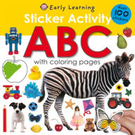 Title: Sticker Activity ABC: Over 100 Stickers with Coloring Pages, Author: Roger Priddy