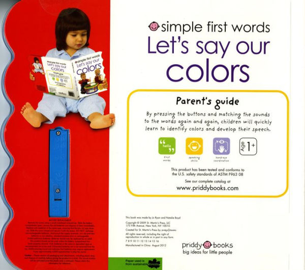 Let's Say Our Colors (Simple First Words Series)