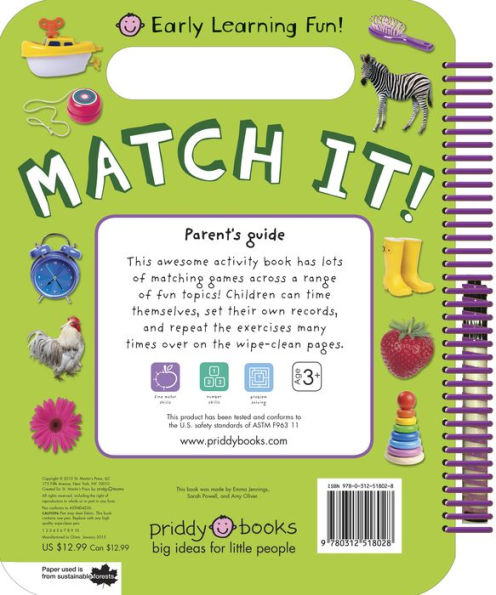 Early Learning Fun: Match It!: Includes Wipe-Clean Pen