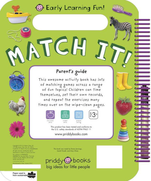 Early Learning Fun: Match It!: Includes Wipe-Clean Pen