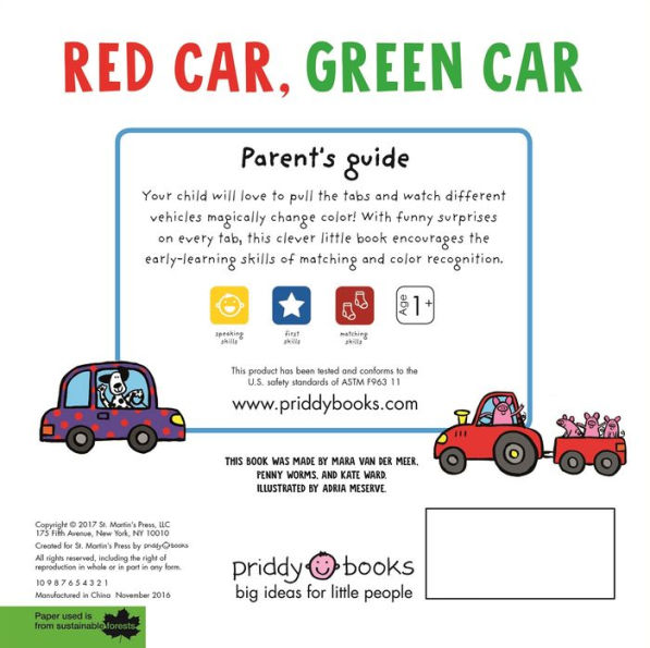 Changing Picture Book: Red Car, Green Car: A Changing Colors Book