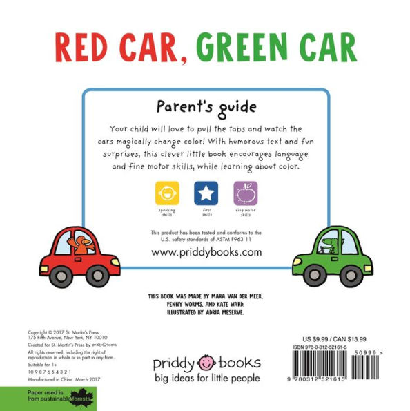 Changing Picture Book: Red Car, Green Car: A Changing Colors Book