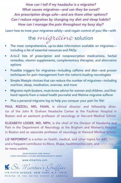 The Migraine Solution: A Complete Guide to Diagnosis, Treatment, and Pain Management