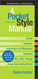 Title: A Pocket Style Manual with 2009 MLA and 2010 APA Updates / Edition 5, Author: Diana Hacker