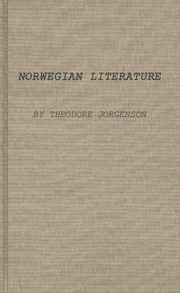 Norwegian Literature in Medieval and Early Modern Times
