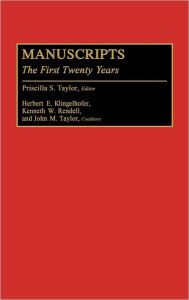 Title: Manuscripts: The First Twenty Years, Author: Bloomsbury Academic