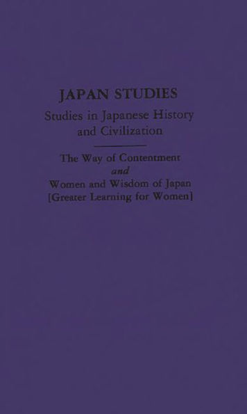 The Way of Contentment and Women and Wisdom of Japan: Two Works: Translated from the Japanese
