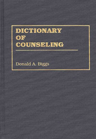 Dictionary of Counseling