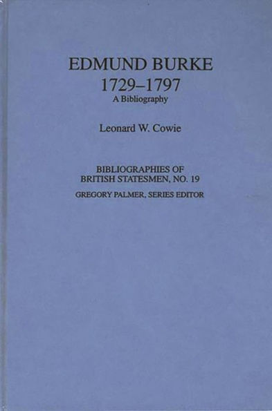 Edmund Burke, 1729-1797: A Bibliography
