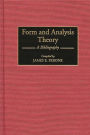 Form and Analysis Theory: A Bibliography