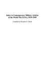 Index to Contemporary Military Articles of the World War II Era, 1939-1949