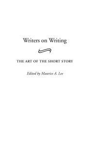 Title: Writers on Writing: The Art of the Short Story, Author: Maurice A. Lee