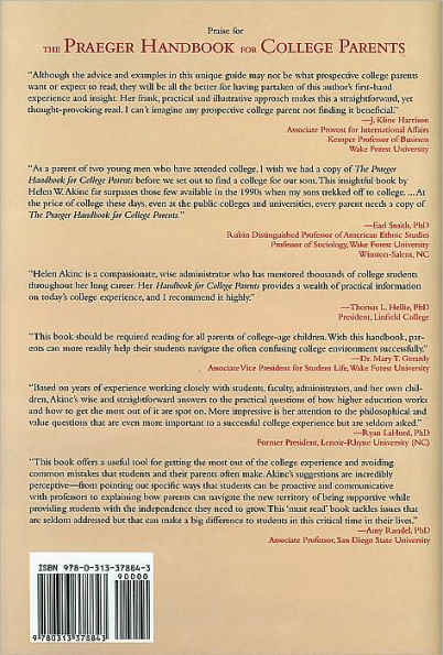 The Praeger Handbook for College Parents