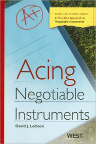 Title: Negotiable Instruments, Author: David Leibson