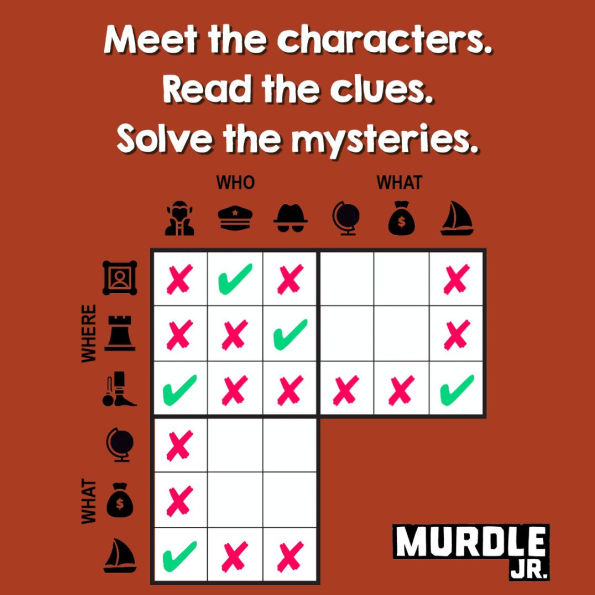 Murdle Jr.: Ready, Set, Solve!: Solve Your Way Through 40 Puzzle Mysteries!
