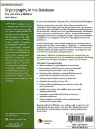 Alternative view 2 of Cryptography in the Database: The Last Line of Defense / Edition 1