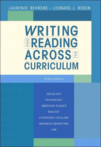 Writing and Reading Across the Curriculum / Edition 10