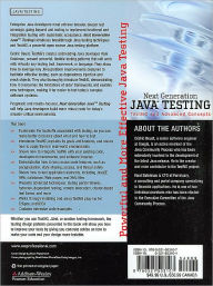 Alternative view 2 of Next Generation Java Testing: TestNG and Advanced Concepts / Edition 1