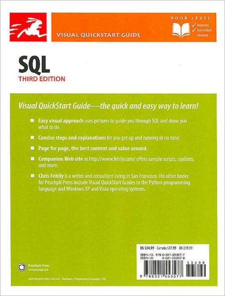 SQL: Visual QuickStart Guide