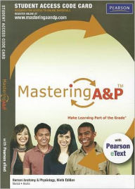 Title: MasteringA&P with Pearson eText -- Standalone Access Card -- for Human Anatomy & Physiology / Edition 9, Author: Elaine N. Marieb