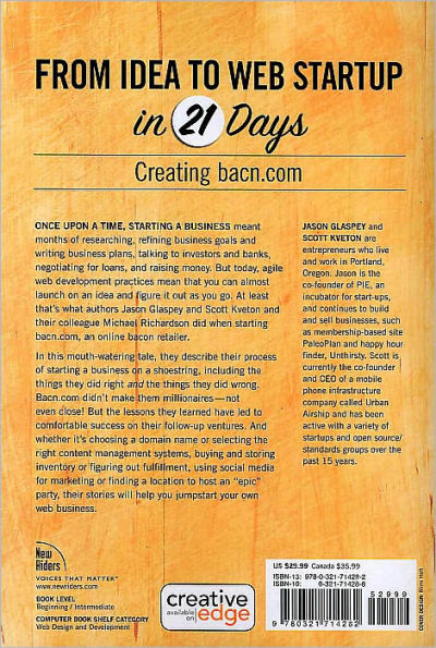 From Idea to Web Start-up in 21 Days: Creating bacn.com