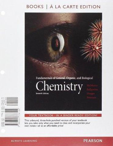 Fundamentals of General, Organic, and Biological Chemistry, Books a la Carte Edition / Edition 7