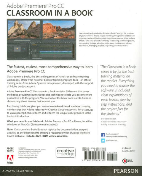 Adobe Premiere Pro CC Classroom in a Book / Edition 1