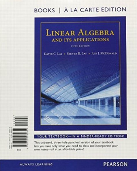 Linear Algebra and Its Applications, Books a la Carte Edition / Edition 5