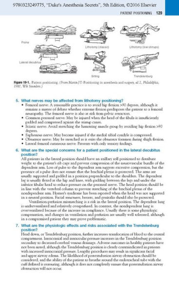 Duke's Anesthesia Secrets / Edition 5