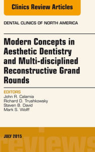 Title: Modern Concepts in Aesthetic Dentistry and Multi-disciplined Reconstructive Grand Rounds, An Issue of Dental Clinics of North America, Author: John Calamia DDS