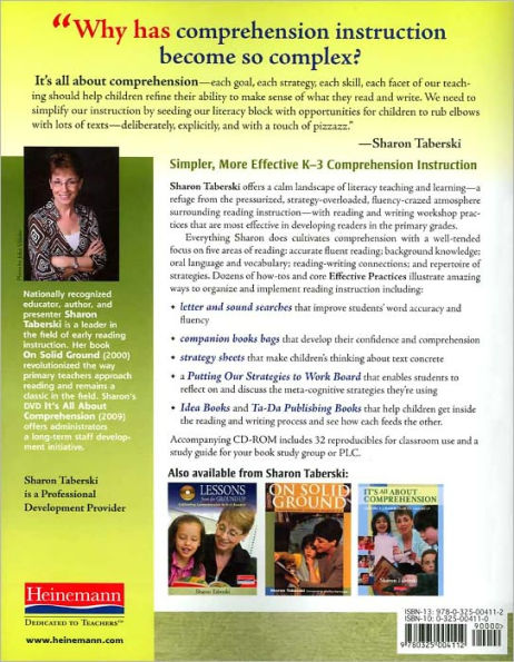Comprehension from the Ground Up: Simplified, Sensible Instruction for the K-3 Reading Workshop