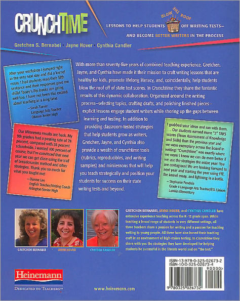 Crunchtime: Lessons to Help Students Blow the Roof Off Writing Tests--and Become Better Writers in the Process