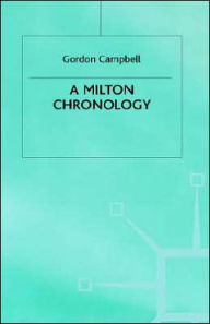 Title: A Milton Chronology, Author: G. Campbell