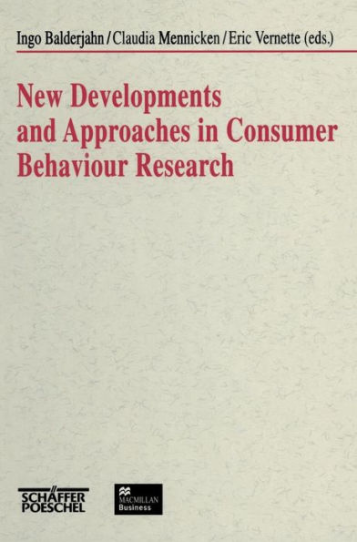 New Developments and Approaches in Consumer Behaviour Research