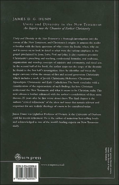 Unity and Diversity in the New Testament: An Inquiry into the Character of Earliest Christianity