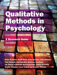 Title: Qualitative Methods in Psychology : A Research Guide, Author: Peter Banister