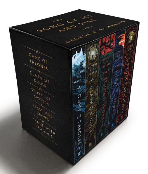 George R. R. Martin's A Game of Thrones 5-Book Boxed Set (Song of Ice and Fire Series): A Game of Thrones, A Clash of Kings, A Storm of Swords, A Feast for Crows, and A Dance with Dragons