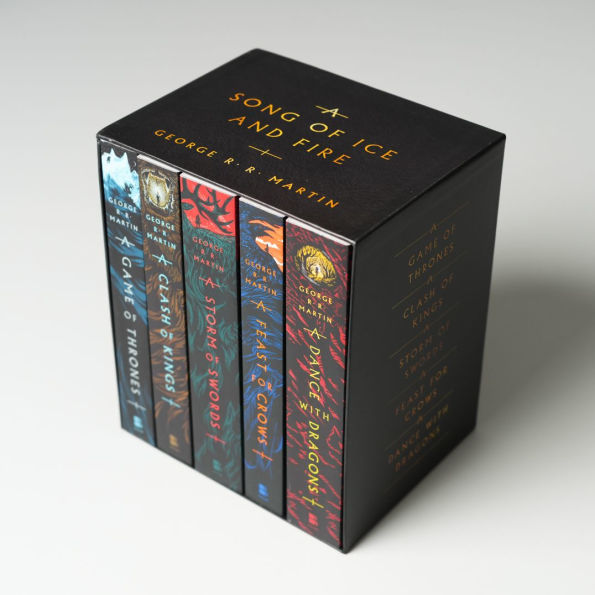 George R. R. Martin's A Game of Thrones 5-Book Boxed Set (Song of Ice and Fire Series): A Game of Thrones, A Clash of Kings, A Storm of Swords, A Feast for Crows, and A Dance with Dragons