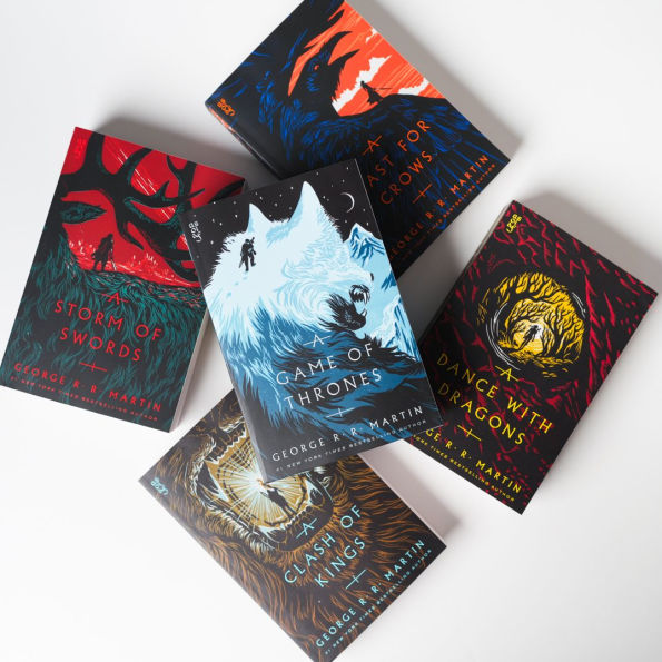 George R. R. Martin's A Game of Thrones 5-Book Boxed Set (Song of Ice and Fire Series): A Game of Thrones, A Clash of Kings, A Storm of Swords, A Feast for Crows, and A Dance with Dragons